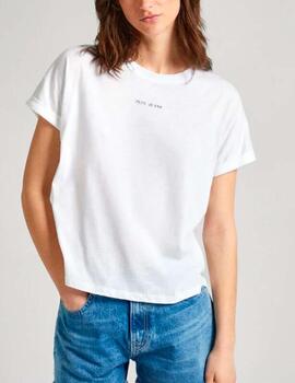 Camiseta Pepe Jeans mariposa blanco