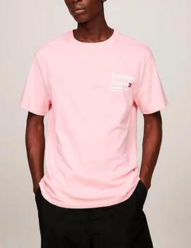 Camiseta Tommy Jeans rosa