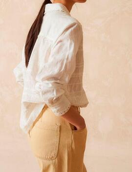 Camisa Indi&Cold puntilla blanco