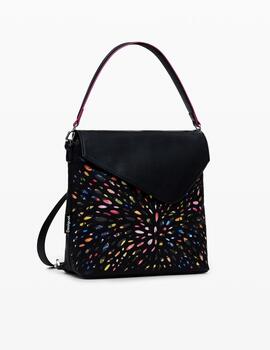 Mochila Desigual vidriera negro