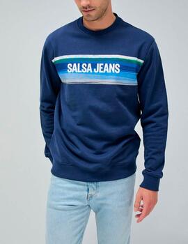 Sudadera Salsa logo azul