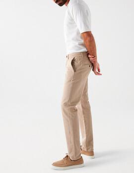 Pantalón chino Salsa cordón beige