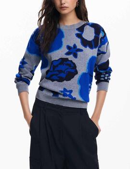 Jersey Desigual flores azul