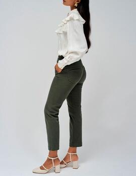 Pantalón Salsa secret chino cropped verde