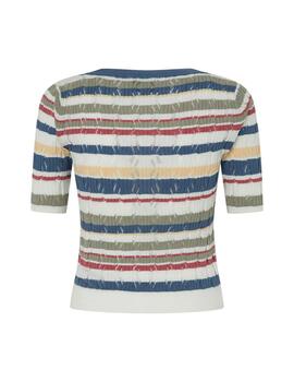 Camiseta Pepe Jeans canalé rayas multi