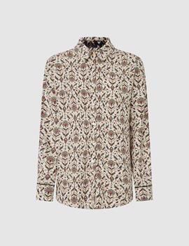 Blusa Pepe Jeans estampada beige