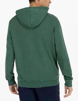 Sudadera El Pulpo capucha verde