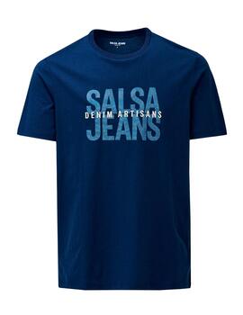 Camiseta Salsa logo azul