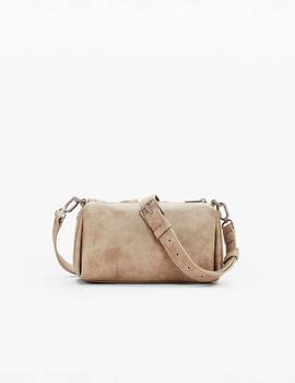 Bolso Desigual bolsillos lazos beige