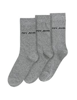 Pack 3 pares calcetines Pepe Jeans Jackson gris