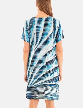 Vestido Massana estampado azul