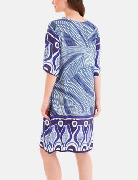 Vestido Massana estampado azul