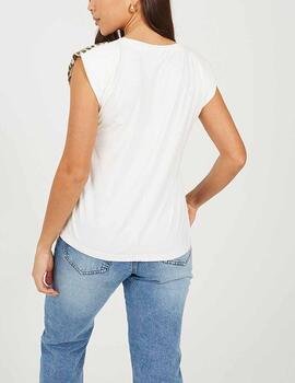 Camiseta Brave Soul animal print delantero