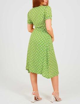 Vestido Brave Soul estampado verde