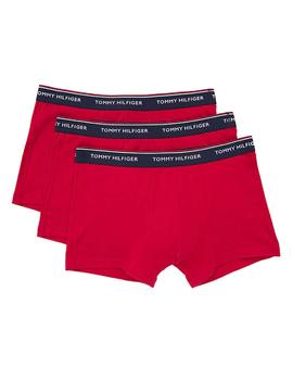 Pack 3 Boxers Tommy Jeans Trunk rojo