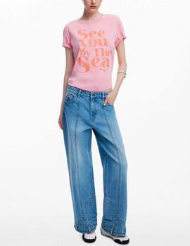 Camiseta Desigual rosa