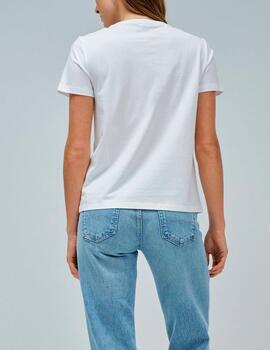 Camiseta Salsa lentejuelas blanco