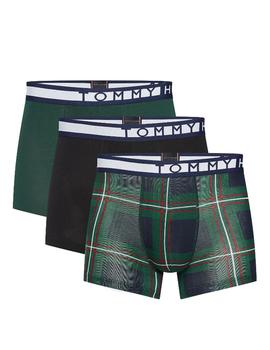 Pack 3 Boxer Tommy Trunk Print verde