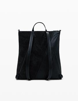 Mochila Desigual trenzado negro