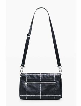 Bandolera Desigual brillante negro