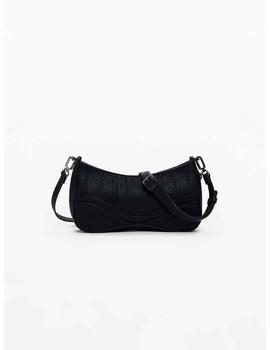 Bolso Desigual bordados 3D negro
