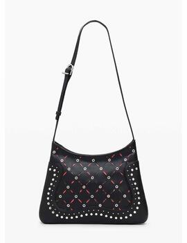 Bandolera Desigual troquelados negro