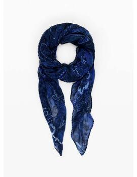 Pañuelo Desigual estampado paisley azul