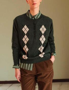 Jersey Indi&Cold rombos verde