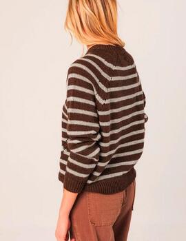Jersey Indi&Cold rayas choco