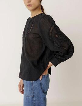 Blusa Indi&Cold bordados negro