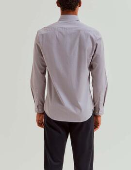 Camisa Lion of Porches rayas burdeos