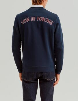 Sudadera Lion of Porches logo marino