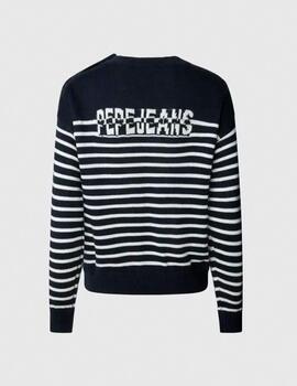 Jersey Pepe Jeans rayas marino