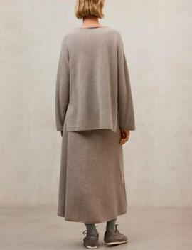 Falda Ecoalf punto beige