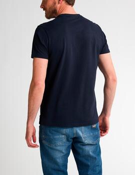 Camiseta Petrol estampada marino
