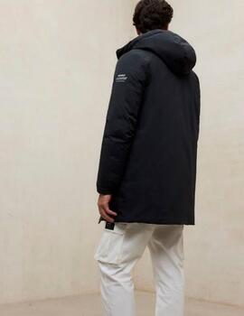 Abrigo Ecoalf acolchado negro