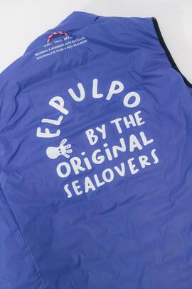 Chaleco El Pulpo acolchado azul