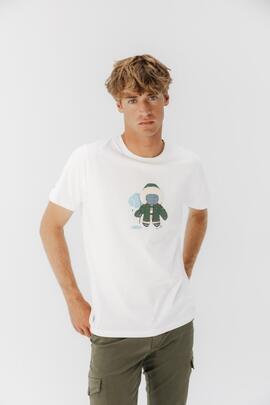 Camiseta El Pulpo esquimal blanco