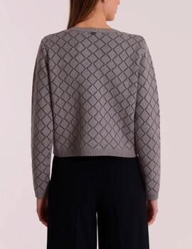 Chaqueta Mimi Mua gris diamantes