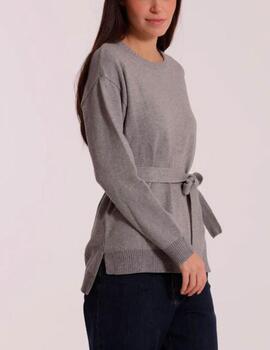 Jersey Mimi Mua cinturón gris
