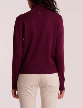 Jersey Mimi Mua cuello alto granate