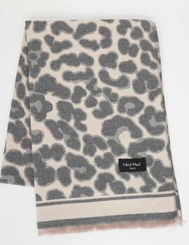 Bufanda Mimi Mua leopardo gris