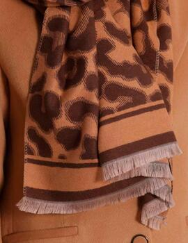 Bufanda Mimi Mua leopardo marrón