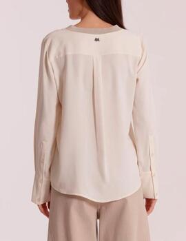 Blusa Mimi Mua lúrex beige