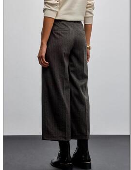 Pantalón Street One culotte espiga marrón