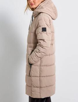 Abrigo Street One acolchado beige