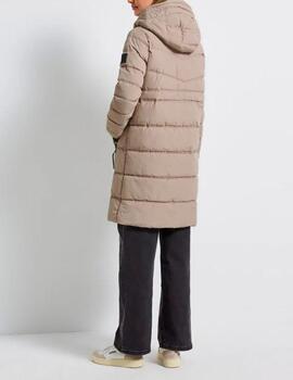 Abrigo Street One acolchado beige