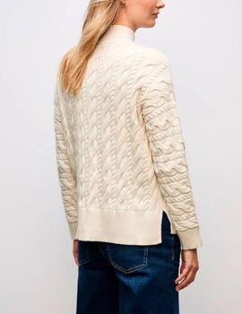 Jersey Street One punto trenzado beige