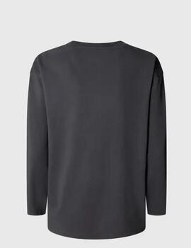 Camiseta Pepe Jeans logo tachuelas gris