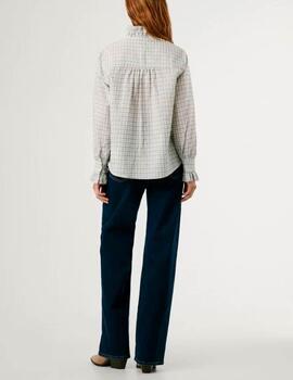 Camisa Pepe Jeans cuadros blanco